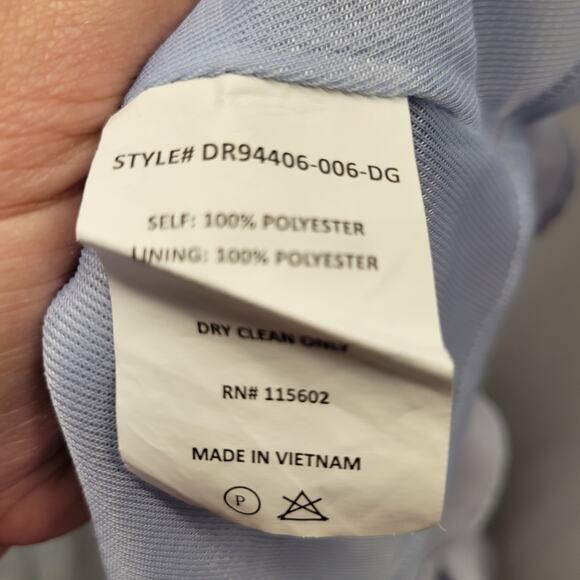 LUSH Periwinkle Cold Shoulder Wrap Dress, XS - Picture 8 of 8